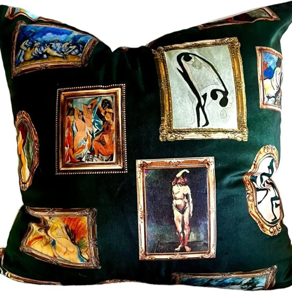 Art Inspired Decorative Throw Pillow Cover - Picture 5 of 6